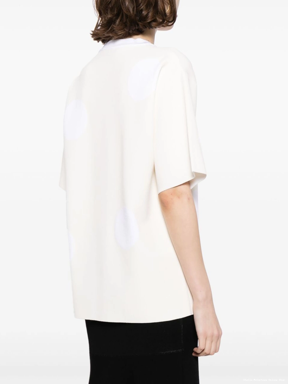 Affordable polka-dot McCartney Stella crew-neck jumper Women 0728